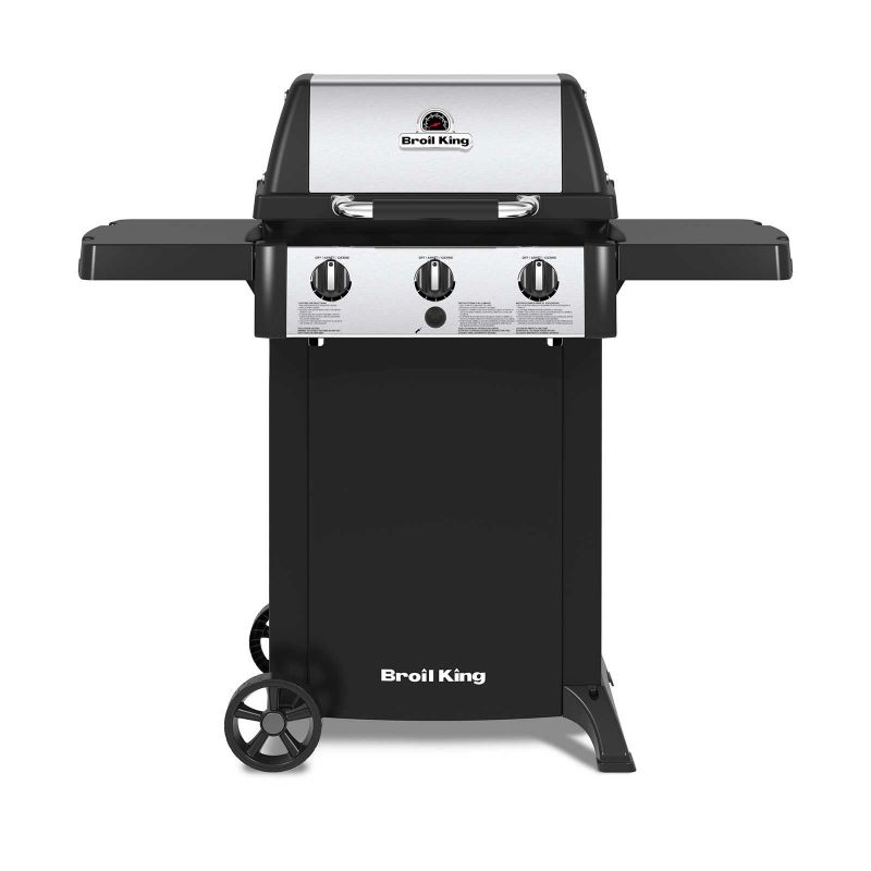 Gratar pe gaz Broil King GEM 320, 3 arzatoare din inox, gratare din fonta, cutie de ardere din aluminiu turnat - 1 Gratar pe gaz Broil King GEM 320, 3 arzatoare din inox, gratare din fonta, cutie de ardere din aluminiu turnat - 1