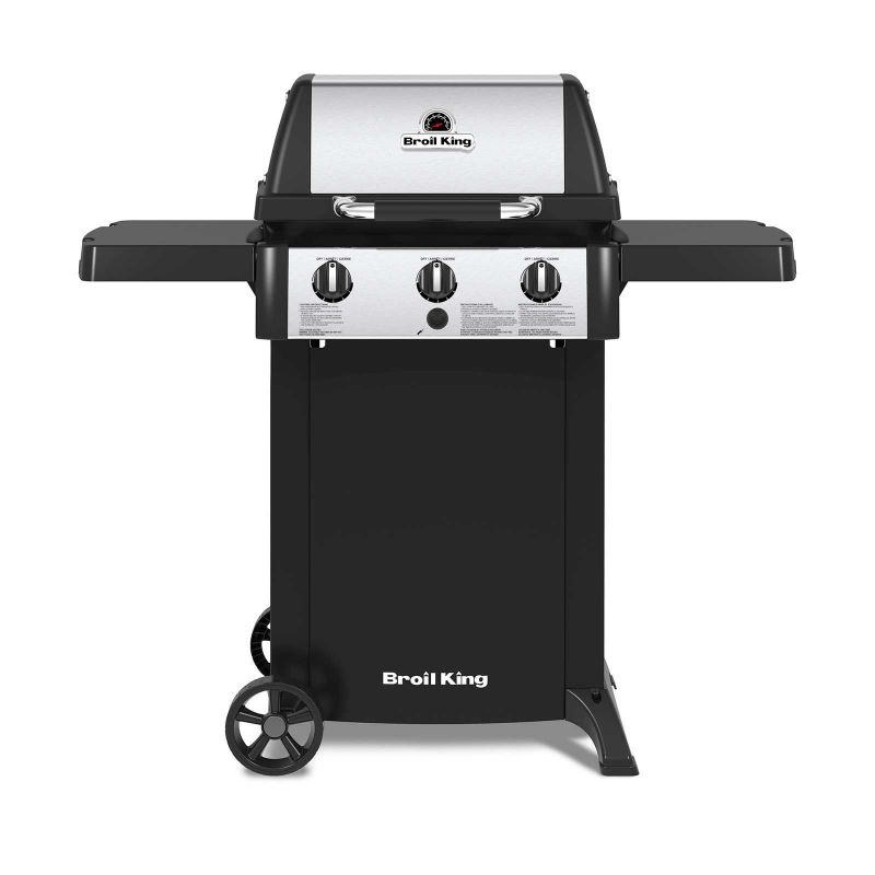 Gratar pe gaz Broil King GEM 320, 3 arzatoare din inox, gratare din fonta, cutie de ardere din aluminiu turnat - 1