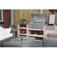 Gratar pe gaz cu 5 arzatoare (4 inox + 1 infrarosu), incastrabil, grile inox, plita fonta, Grandhall Elite GT4S-S K04000202A - 1