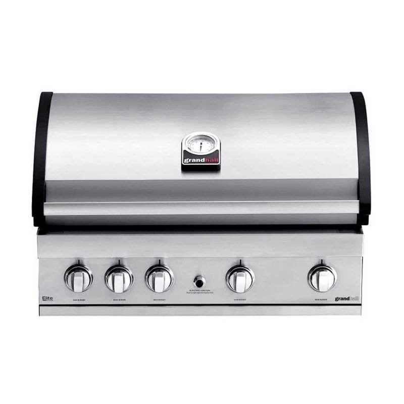 Gratar pe gaz cu 5 arzatoare (4 inox + 1 infrarosu), incastrabil, grile inox, plita fonta, Grandhall Elite GT4S-S K04000202A - 1 Gratar pe gaz cu 5 arzatoare (4 inox + 1 infrarosu), incastrabil, grile inox, plita fonta, Grandhall Elite GT4S-S K04000202A - 1