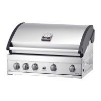 Gratar pe gaz cu 5 arzatoare (4 inox + 1 infrarosu), incastrabil, grile inox, plita fonta, Grandhall Elite GT4S-S K04000202A - 4