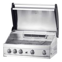 Gratar pe gaz cu 5 arzatoare (4 inox + 1 infrarosu), incastrabil, grile inox, plita fonta, Grandhall Elite GT4S-S K04000202A - 5