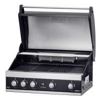 Gratar pe gaz cu 5 arzatoare (4 inox + 1 infrarosu), incastrabil, grile fonta, plita fonta, Grandhall Maxim GTI4B-V K04000199A -