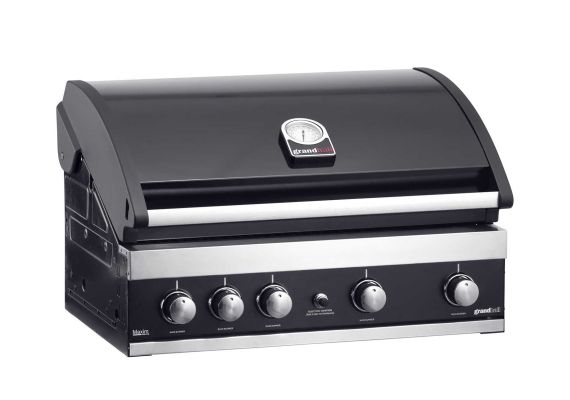 Gratar pe gaz cu 5 arzatoare (4 inox + 1 infrarosu), incastrabil, grile fonta, plita fonta, Grand Hall Maxim GTI4B-V K04000199A Gratar pe gaz cu 5 arzatoare (4 inox + 1 infrarosu), incastrabil, grile fonta, plita fonta, Grand Hall Maxim GTI4B-V K04000199A