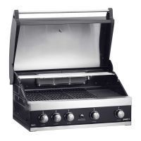 Gratar pe gaz cu 5 arzatoare (4 inox + 1 infrarosu), incastrabil, grile fonta, plita fonta, Grandhall Maxim GTI4B-V K04000199A -