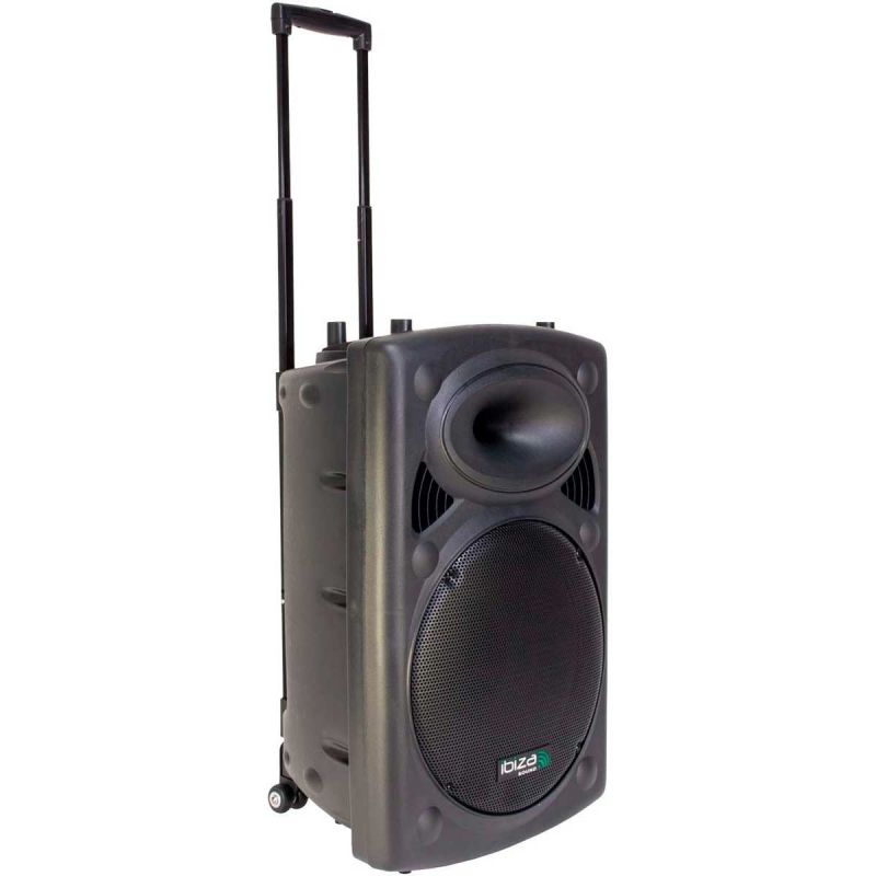 Boxa activa portabila Ibiza difuzor 38CM USB MP3 PORT15VHF-BTWH - 6