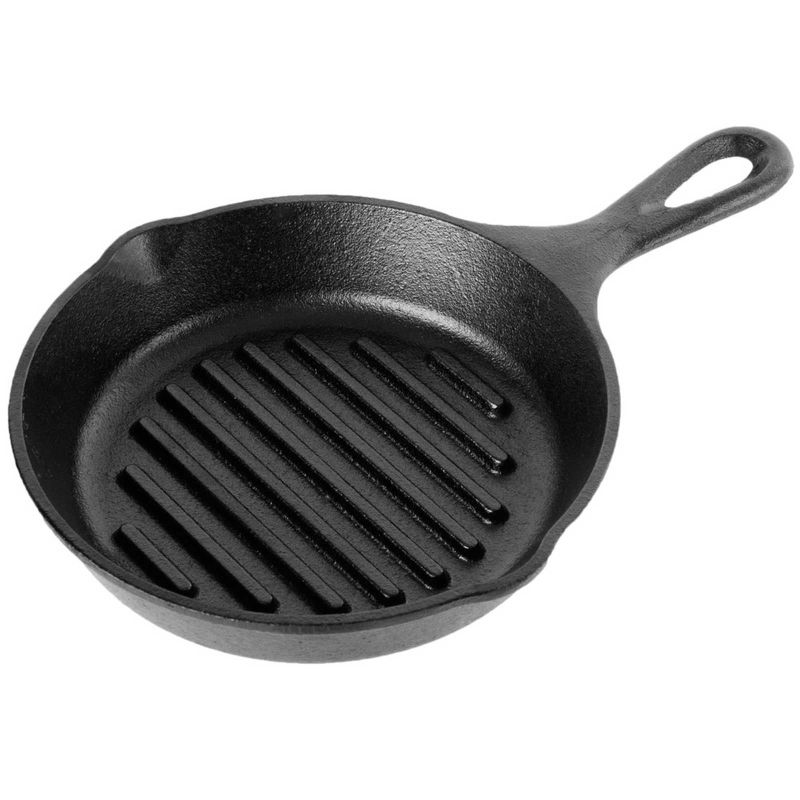 Tigaie grill adanca rotunda din fonta cu maner Lodge 16,5 cm L-3GP - 2