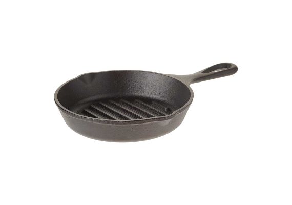 Tigaie grill adanca rotunda din fonta cu maner Lodge 16,5 cm L-3GP - 1 Tigaie grill adanca rotunda din fonta cu maner Lodge 16,5 cm L-3GP - 1
