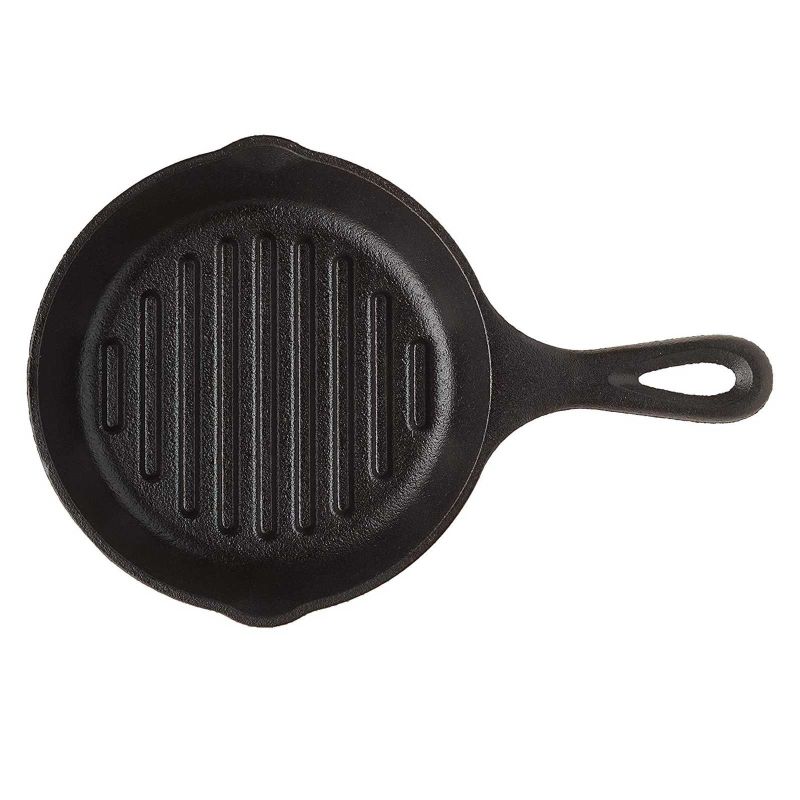 Tigaie grill adanca rotunda din fonta cu maner Lodge 16,5 cm L-3GP - 3