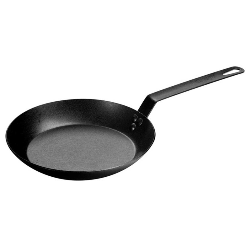 Tigaie adanca rotunda din otel carbon cu maner asezonata Lodge 26 cm L-CRS10 - 1 Tigaie adanca rotunda din otel carbon cu maner asezonata Lodge 26 cm L-CRS10 - 1