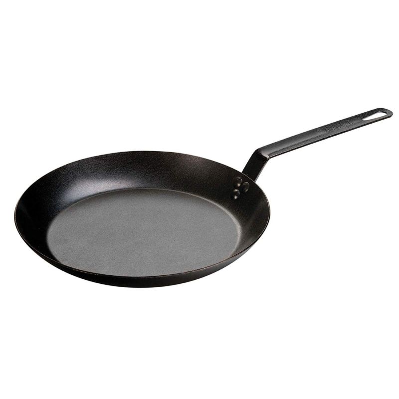 Tigaie adanca rotunda din otel carbon cu maner asezonata Lodge 30 cm L-CRS12 - 3