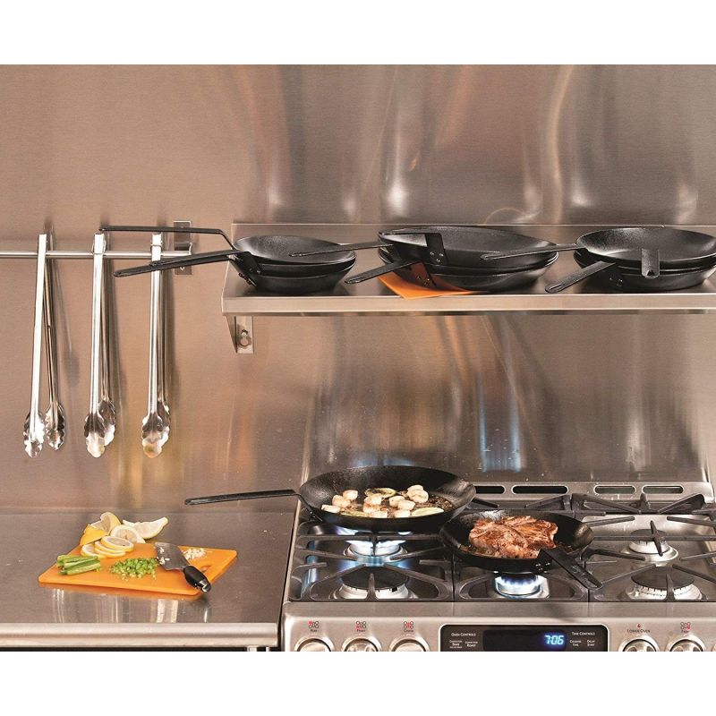 Tigaie adanca rotunda din otel carbon cu maner asezonata Lodge 30 cm L-CRS12 - 11