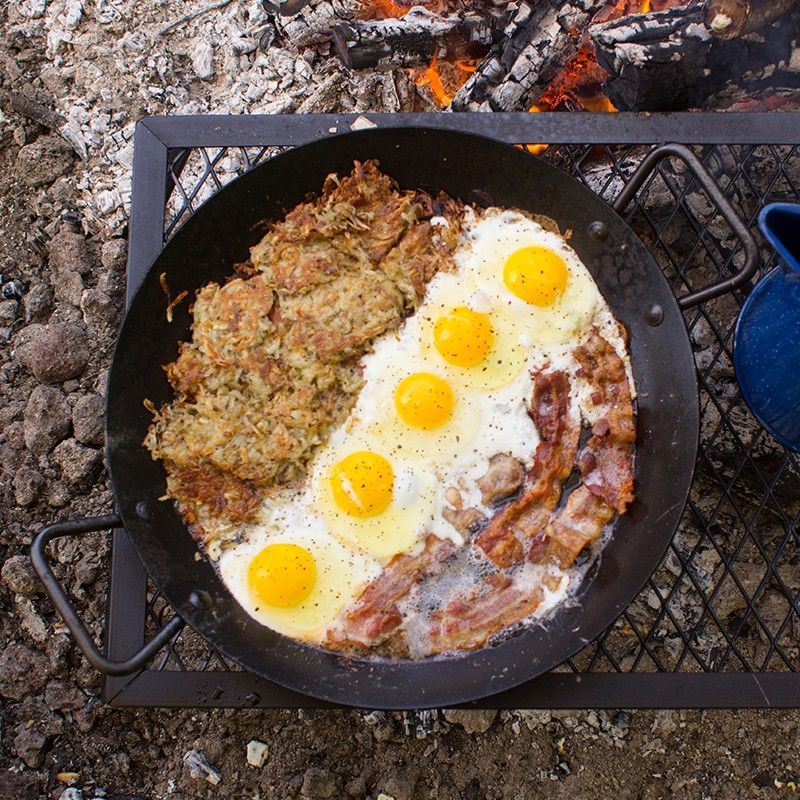Tigaie adanca rotunda din otel carbon cu manere asezonata Lodge 38 cm L-CRS15 - 2