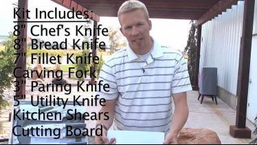 9 Piece Professional Knife Set - Camp Chef