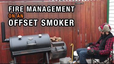 The RIGHT WAY to manage a fire on an offset smoker