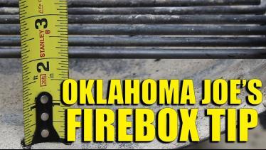 Oklahoma Joe's Smoker Firebox Tip For Better Airfl