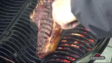 Reverse sear Napoleon Pro22K-LEG